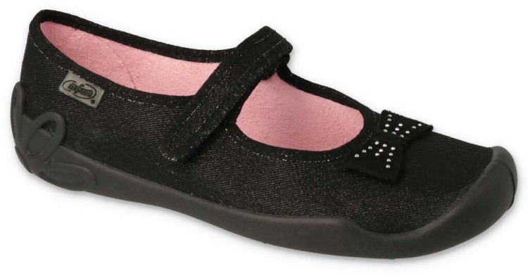 befado-buty-dla dziewczynki-balerinki-na-rzep-czarne-114X240N.jpg