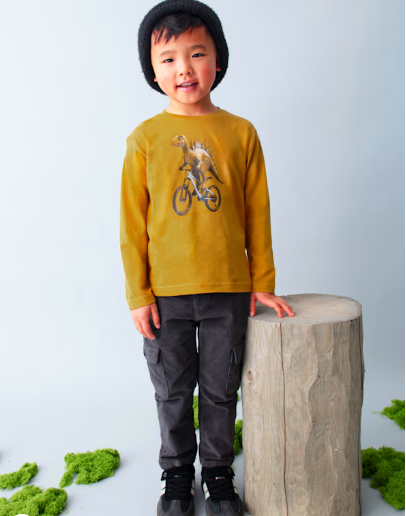 mayoral-4087-chlopieca-bluzka-koszulka-dinozaur-miodowa-2.PNG